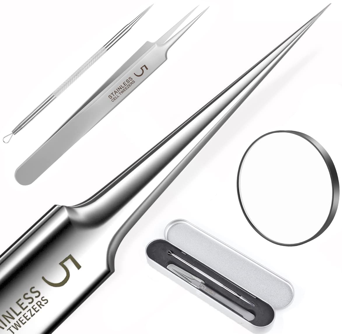 Amazon | 角栓 ピンセット 精密ピンセット 角栓取り 先端幅0.1mm